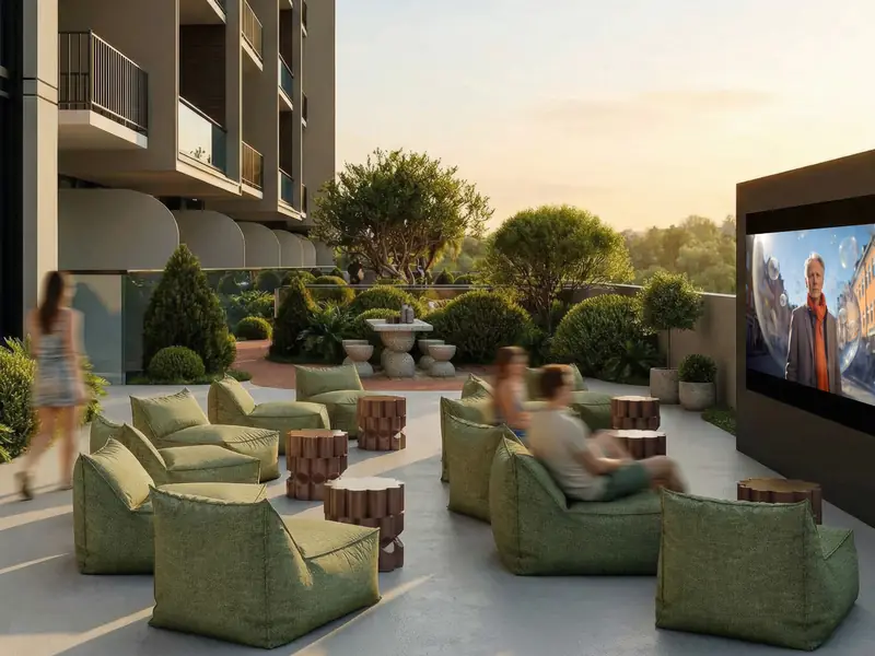 Developer visual: outdoor cinema